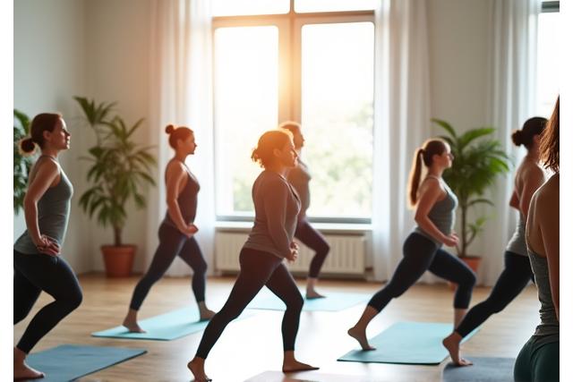東京のスタジオでのハタ、ヴィンヤサ、リストラティブヨガ